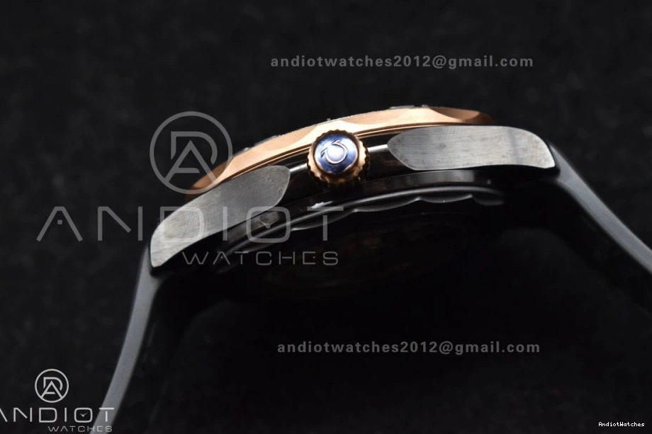 300m Bezel Black 43.5mm Neat Edition Ceramic 1:1 VSF Black A RG Seamaster on Dial Best Rubber Black 1070 Strap 0118